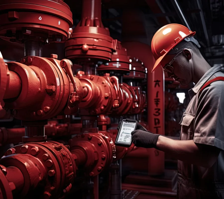 industrial-worker-inspecting-valve-facility-style-dark-red-light-23-09-25